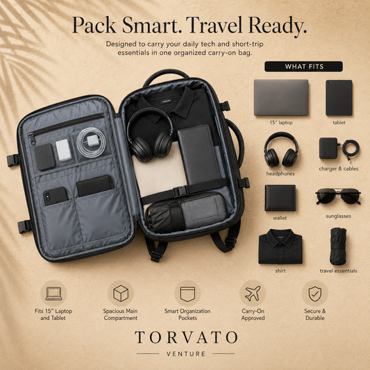 Torvato Carry-On Travel Backpack Venture alternate product view