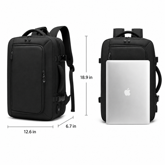 Business Travel Backpack with USB Port – 28L alternate product view