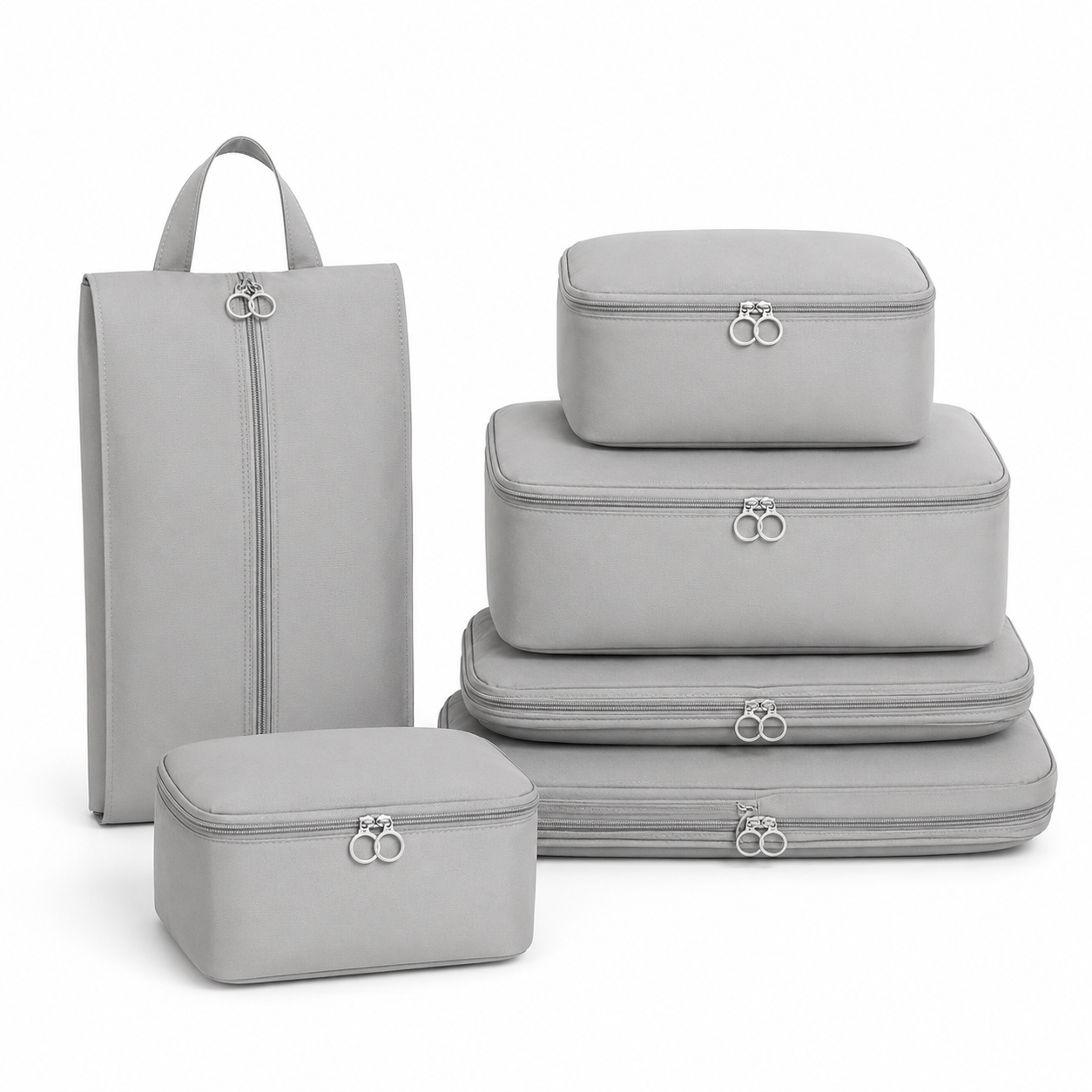 Torvato Vantage Compression Packing Cubes – 6 Piece Travel Luggage Organizer Set