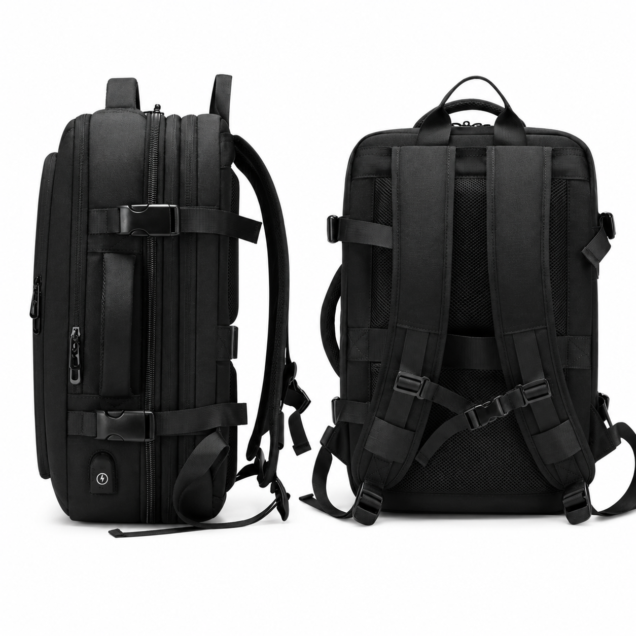 Business Travel Backpack with USB Port – 28L alternate product view