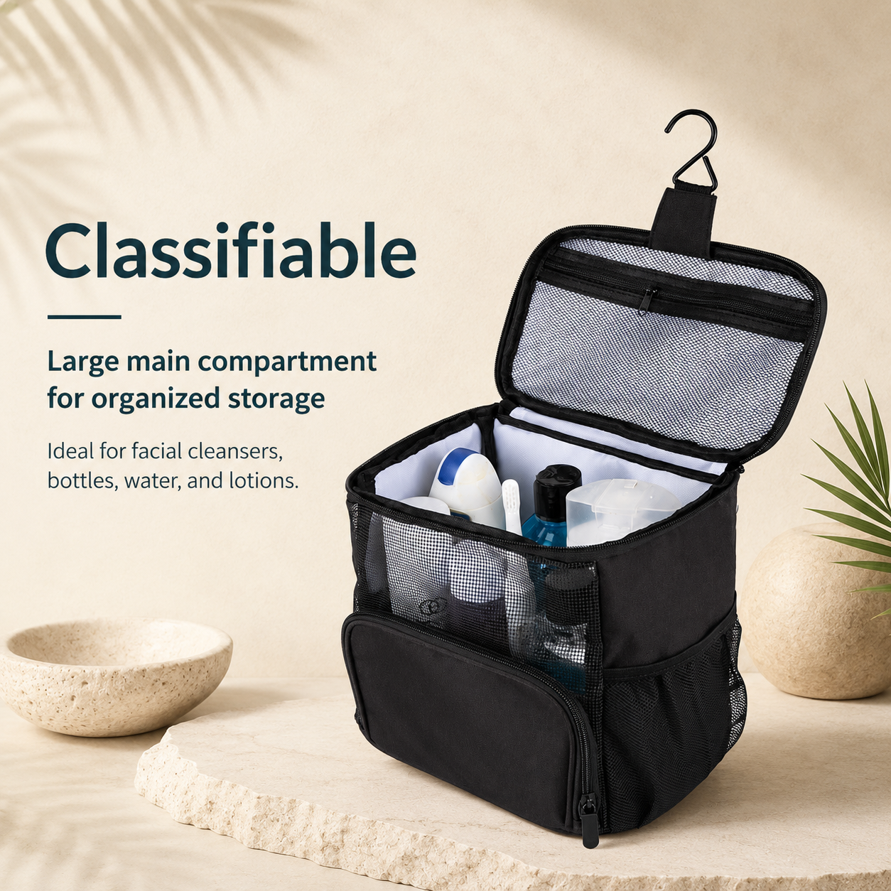 Hanging Toiletry Bag with Wet/Dry Compartments | Torvato Haven