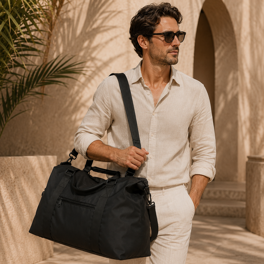 Torvato Venture black carry-on business travel duffel bag