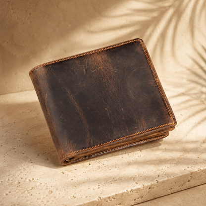Genuine Leather Bifold Wallet for Men | Torvato Wayfarer