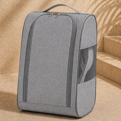Gray Torvato breathable travel shoe bag