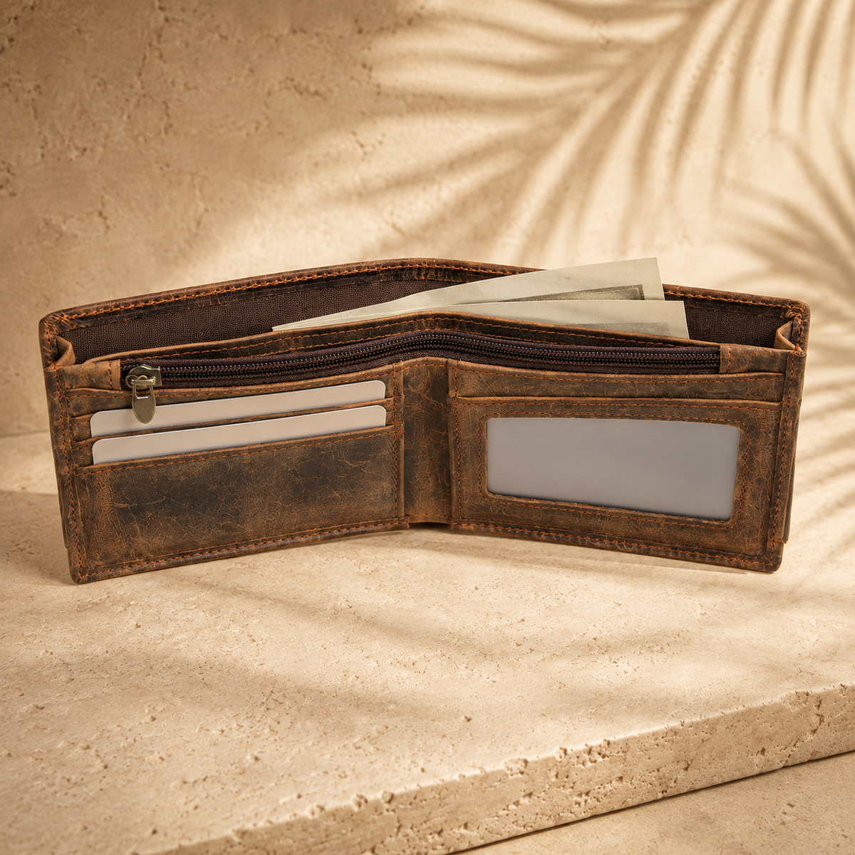 Torvato Wayfarer — Leather Bifold Wallet
