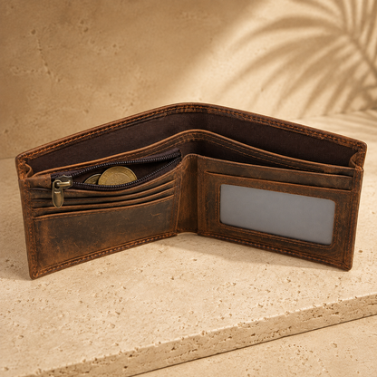 Torvato Wayfarer — Leather Bifold Wallet
