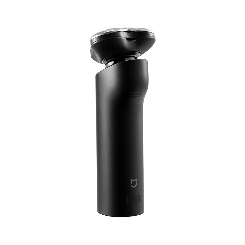 Black rechargeable 3-head rotary electric body shaver for men by Torvato