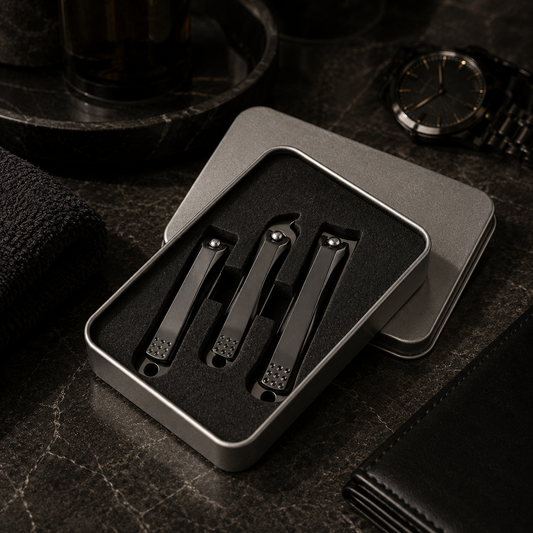 Torvato Obsidian 3-Piece Nail Clipper Set