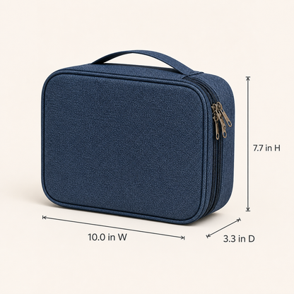 Travel tech and cable organizer - Double layer travel pouch - Torvato Relay