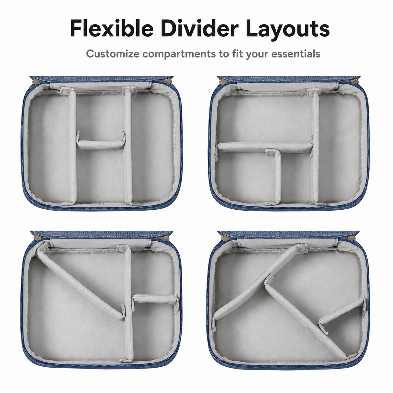 Travel tech and cable organizer - Double layer travel pouch - Torvato Relay