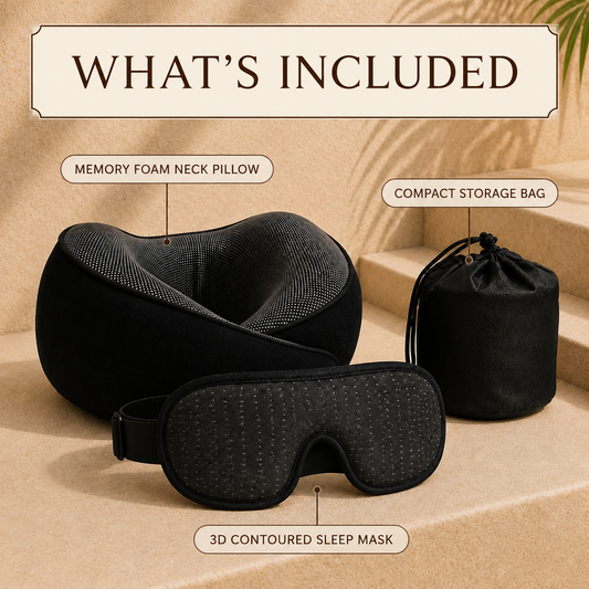 What’s included in the Torvato Long-Haul Travel Comfort Kit