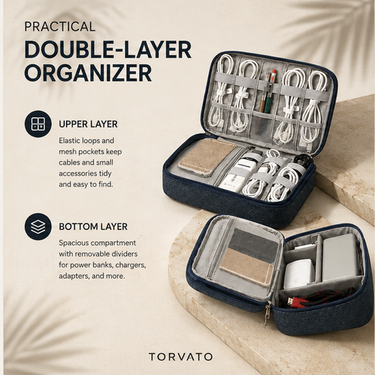 Torvato Relay — Travel Tech & Cable Organizer