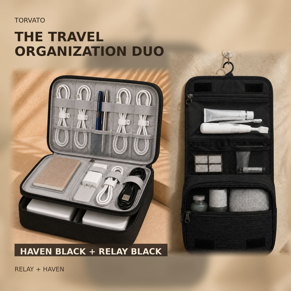 The Travel Organization Duo — Haven Black, Relay Black