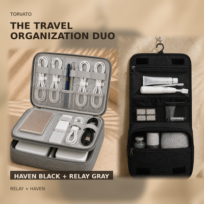 The Travel Organization Duo — Haven Black, Relay Gray