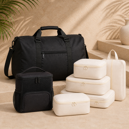 Torvato Weekend Travel System with duffel, packing cubes and toiletry bag