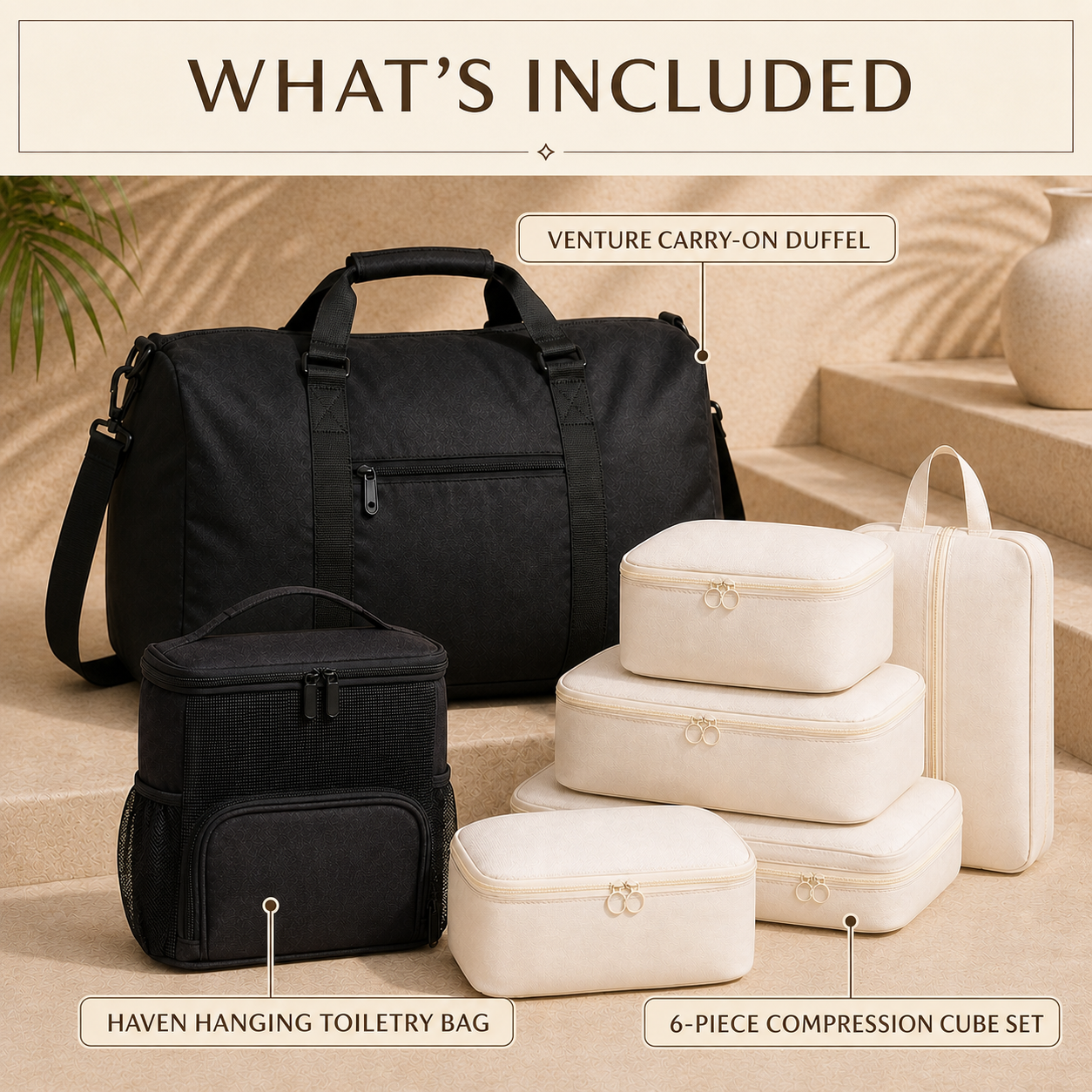 What’s included in the Torvato Weekend Travel System